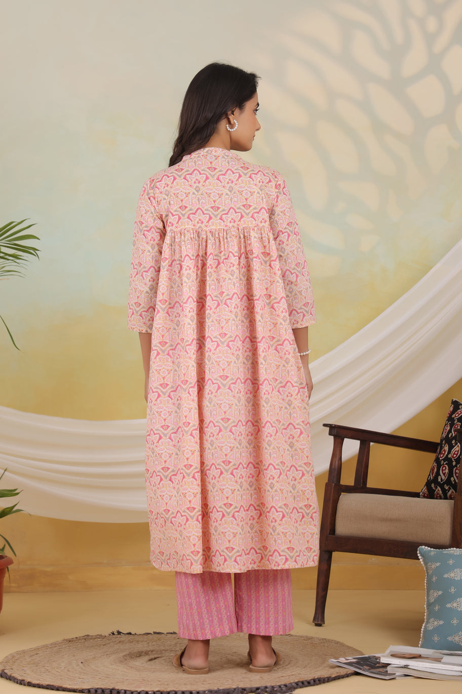Pink Dynasty Maternity & Nursing Kurta Set