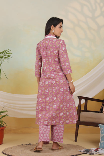 Violet Valley Maternity & Nursing Kurta Set