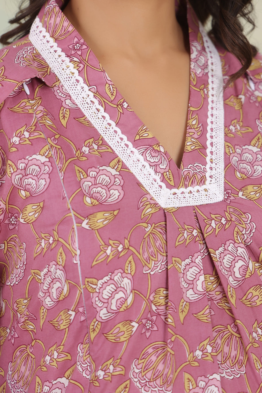 Violet Valley Maternity & Nursing Kurta Set