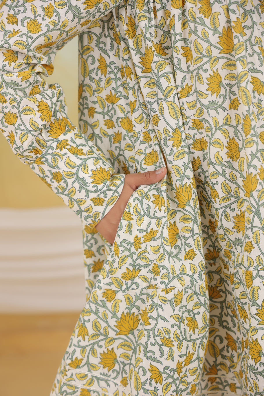 Sunflower Sunshine Maternity & Nursing Dress