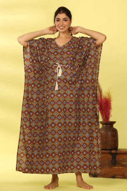 Mughal Coromandel Maternity & Nursing Kaftan