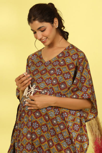 Mughal Coromandel Maternity & Nursing Kaftan
