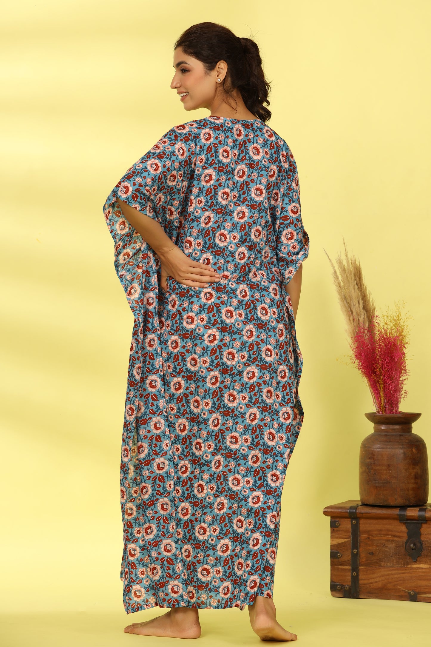 Aurora Bloom Maternity & Nursing Kaftan