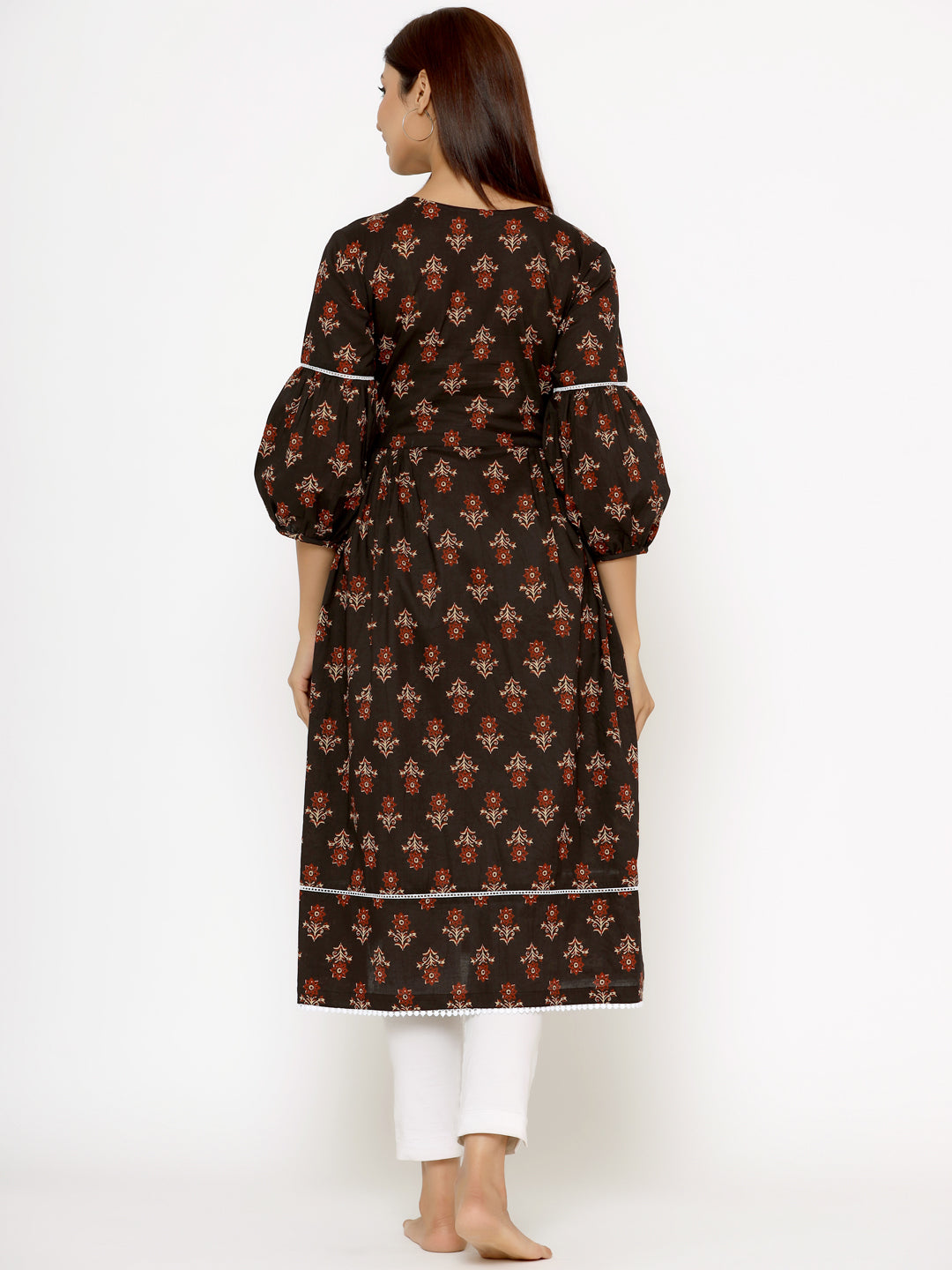 Sassy Black Maternity & Nursing Kurta