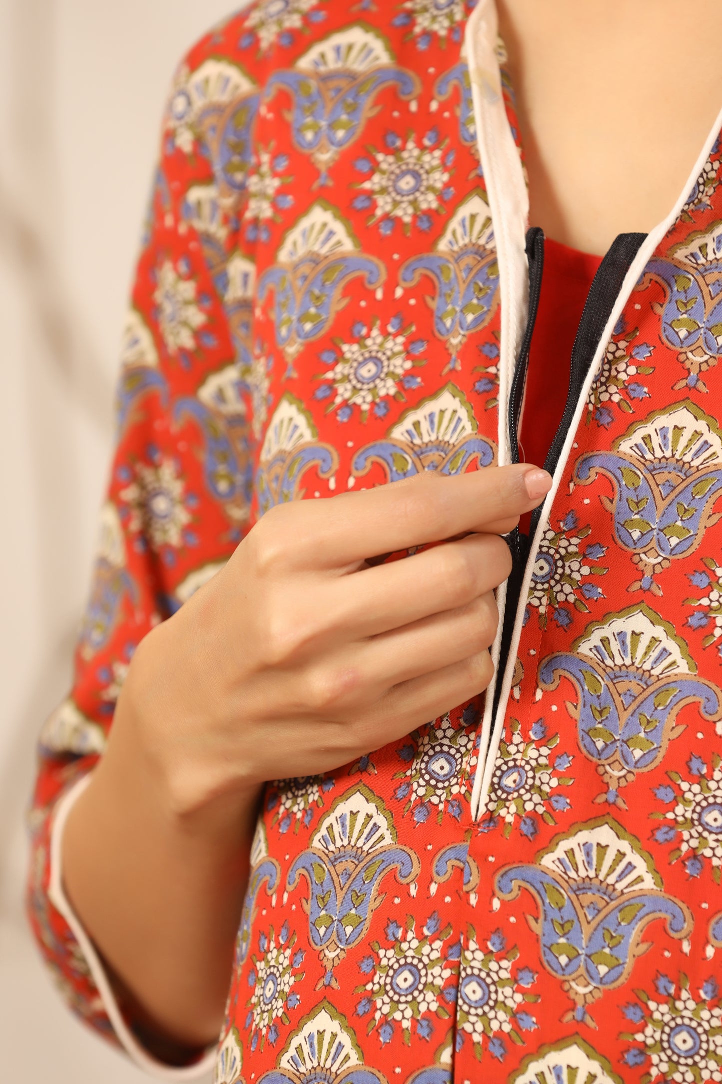 Florals On Red Maternity & Nursing Set