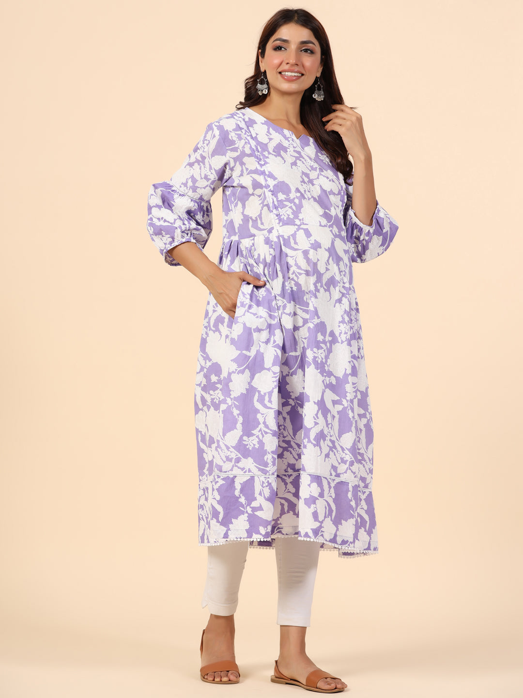 Plum Passion Maternity & Nursing Kurta