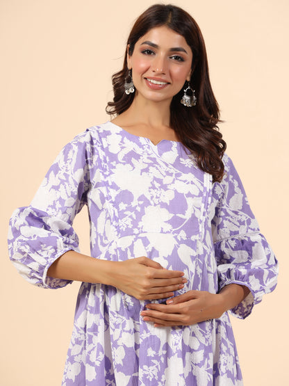 Plum Passion Maternity & Nursing Kurta