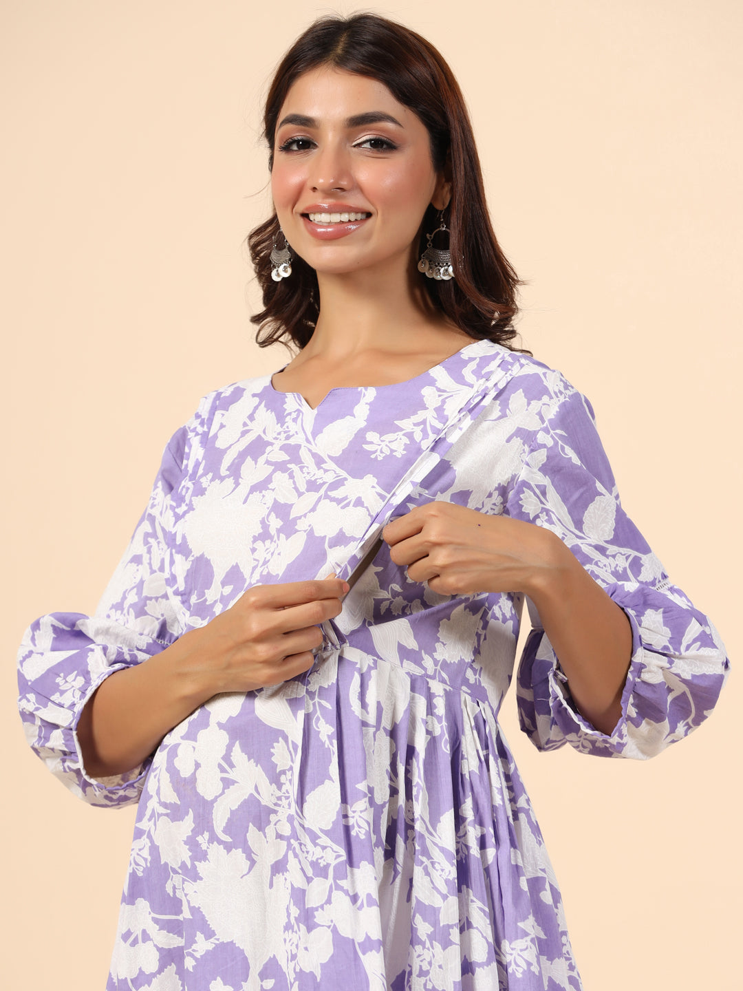 Plum Passion Maternity & Nursing Kurta
