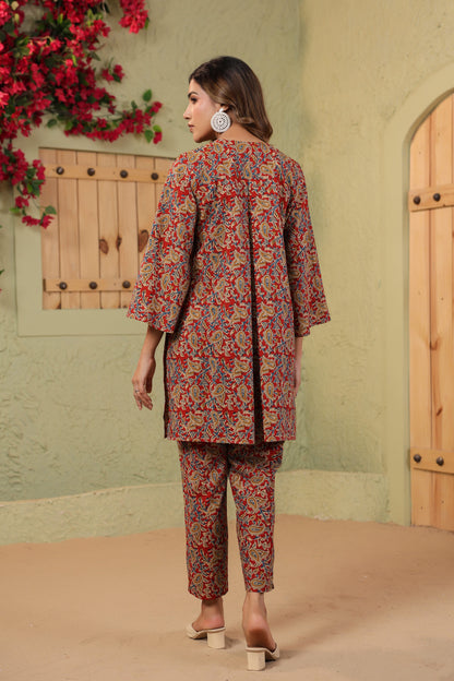 Ruby Grace Kalamkari Cotton Co-ord Set
