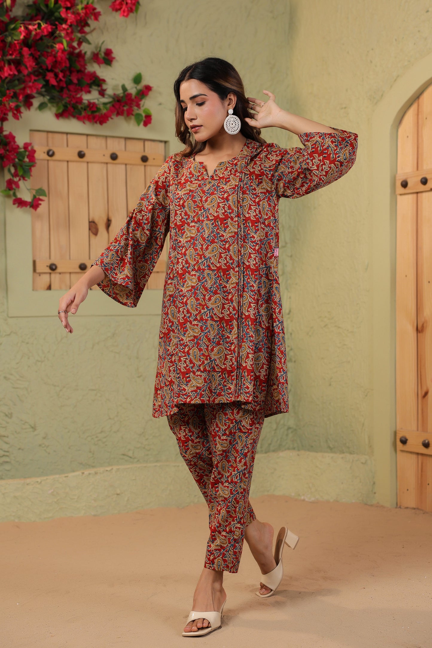Ruby Grace Kalamkari Cotton Co-ord Set