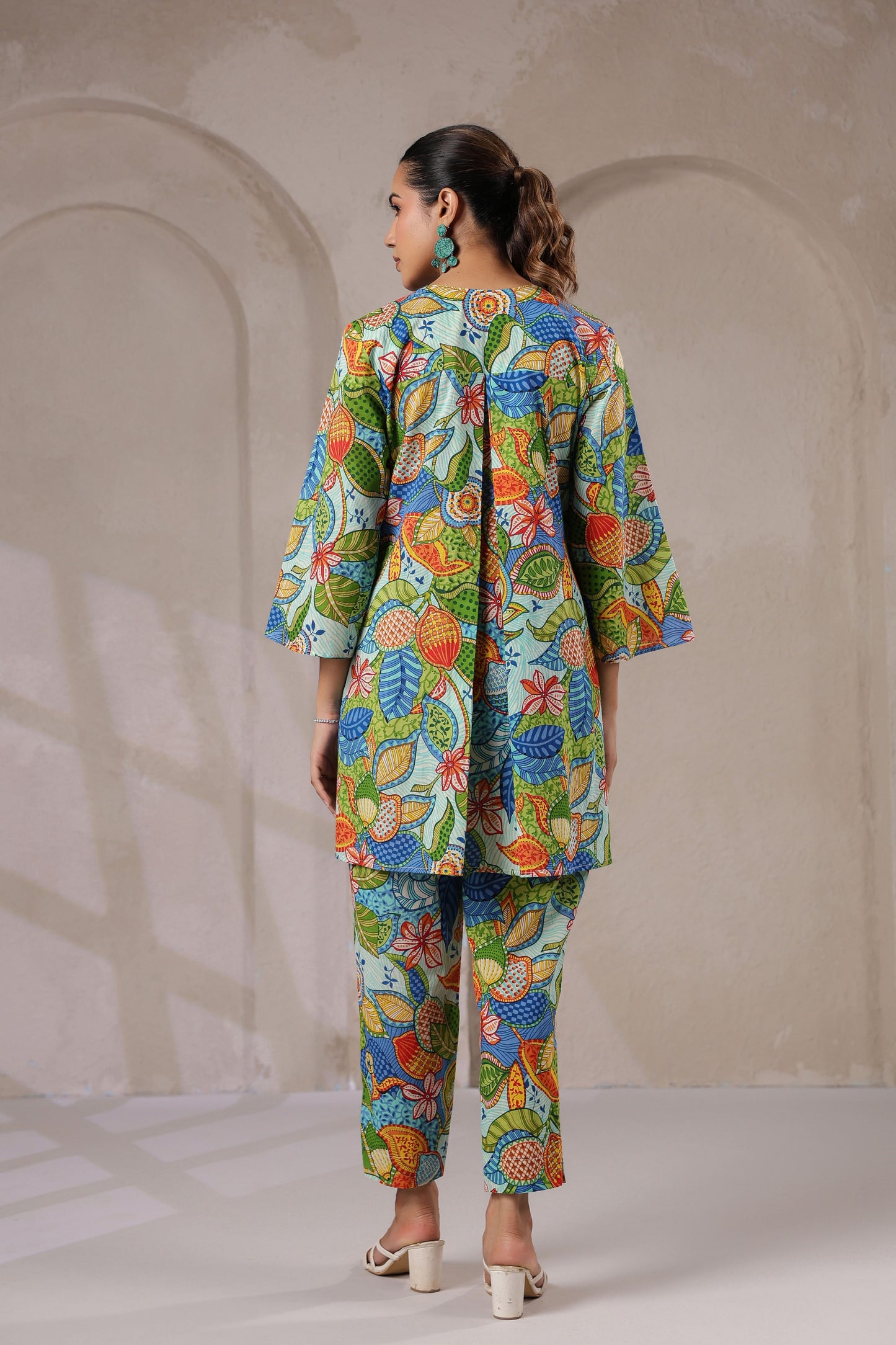 Blue Bloom Cotton Co-ord Set