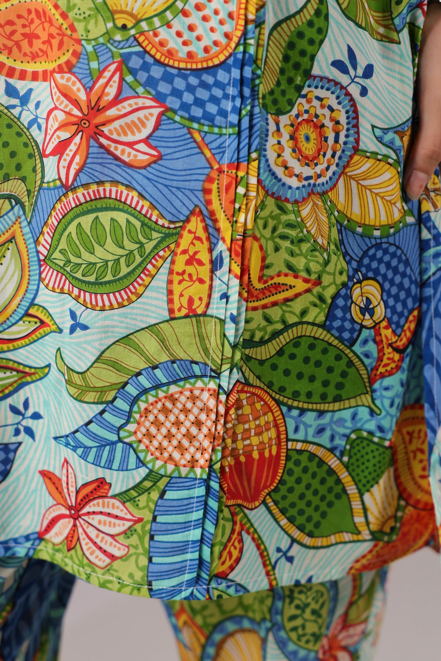 Blue Bloom Cotton Co-ord Set