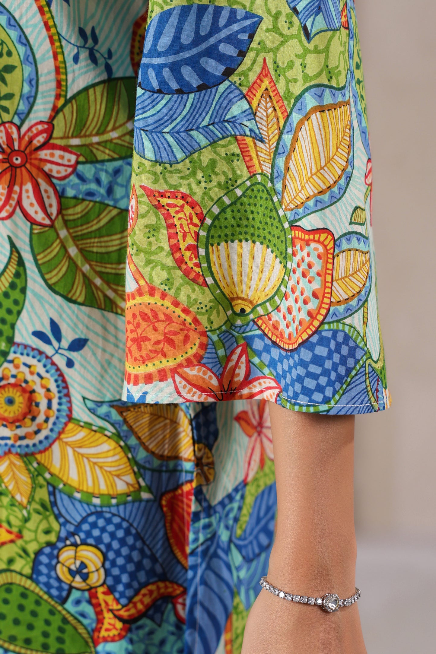 Blue Bloom Cotton Co-ord Set