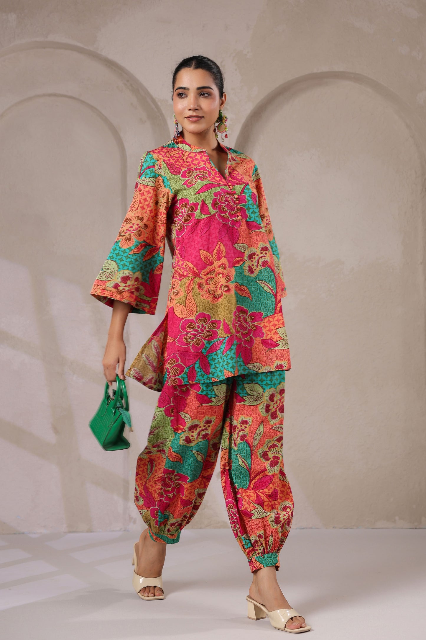 Floral Mirage Cotton Co-ord Set