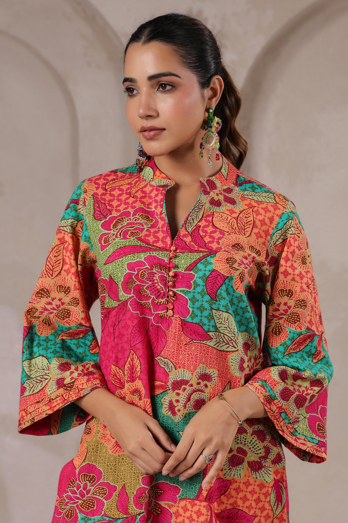 Floral Mirage Cotton Co-ord Set