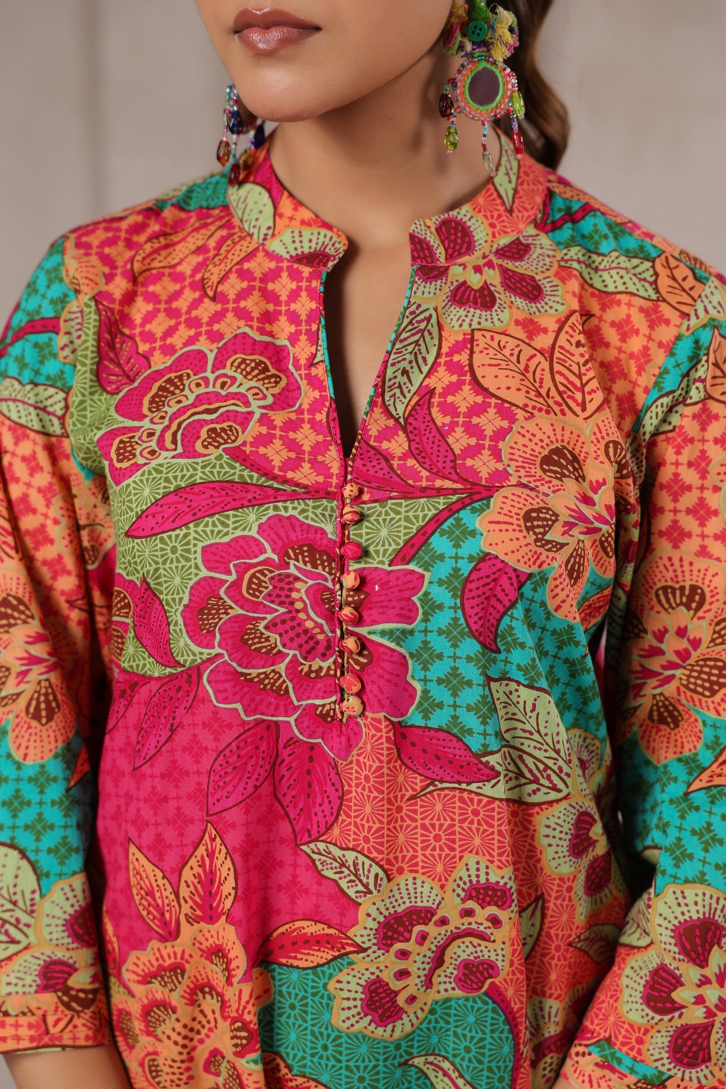 Floral Mirage Cotton Co-ord Set