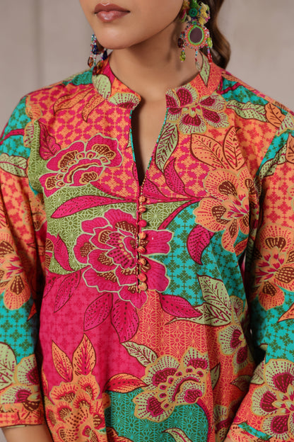 Floral Mirage Cotton Co-ord Set