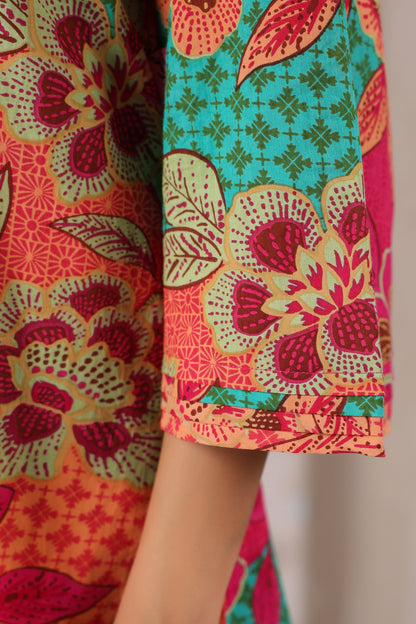 Floral Mirage Cotton Co-ord Set