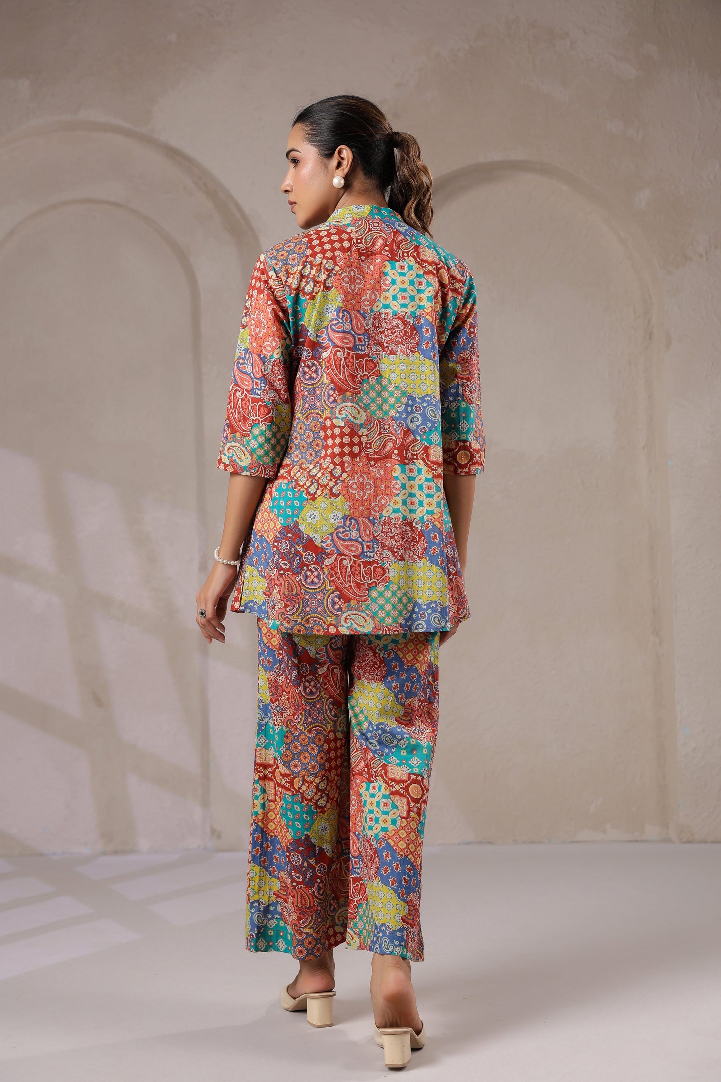 Modern Mosaic Cotton Co-ord Set