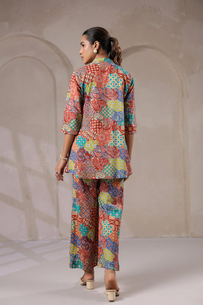Modern Mosaic Cotton Co-ord Set