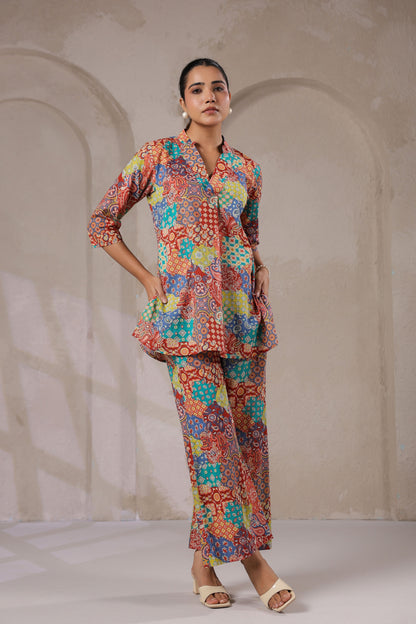 Modern Mosaic Cotton Co-ord Set