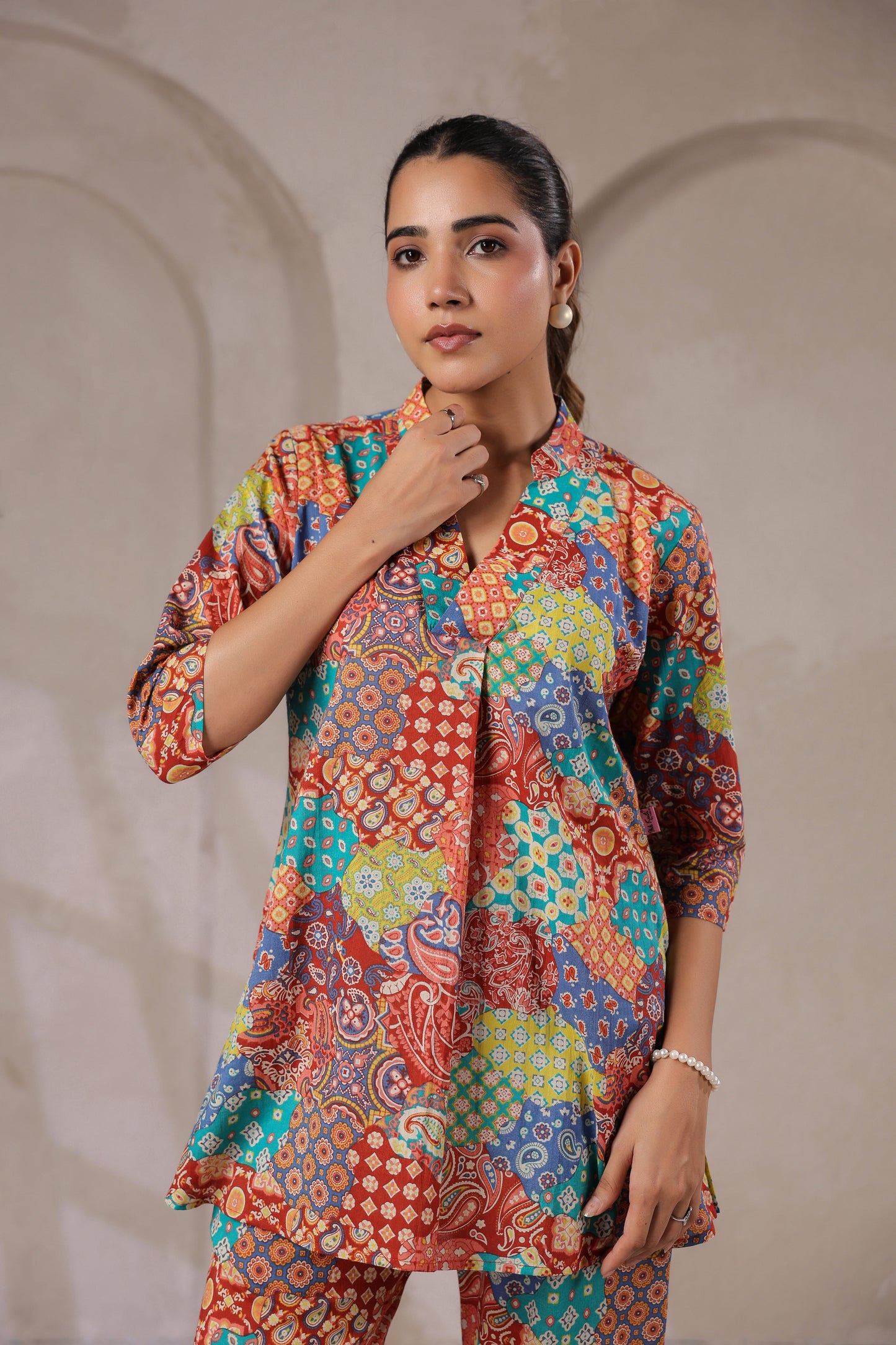 Modern Mosaic Cotton Co-ord Set