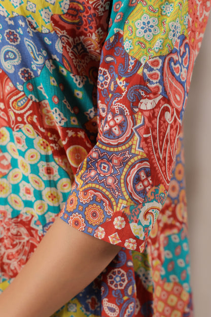 Modern Mosaic Cotton Co-ord Set