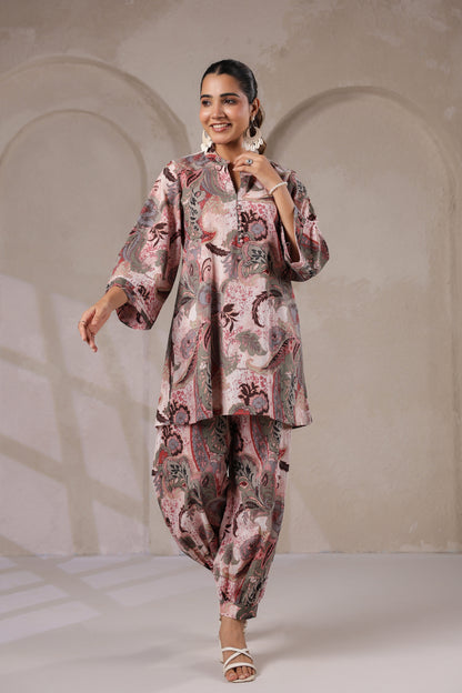 Misty Mulberry Cotton Co-ord Set