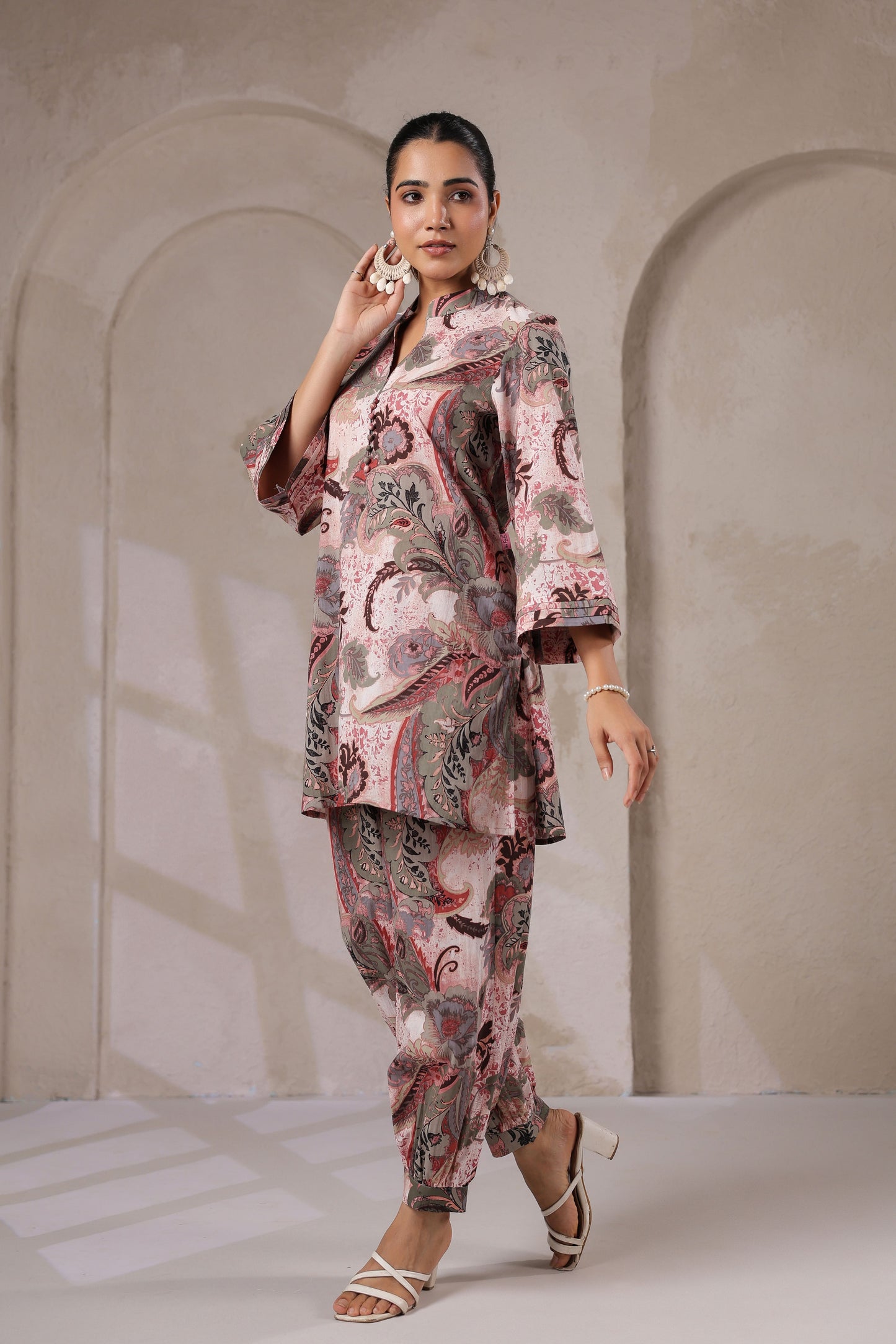 Misty Mulberry Cotton Co-ord Set