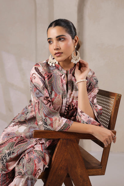 Misty Mulberry Cotton Co-ord Set