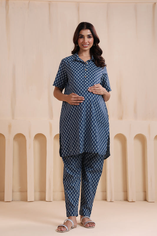 Indigo Impressions Maternity & Nursing Co-ord Set