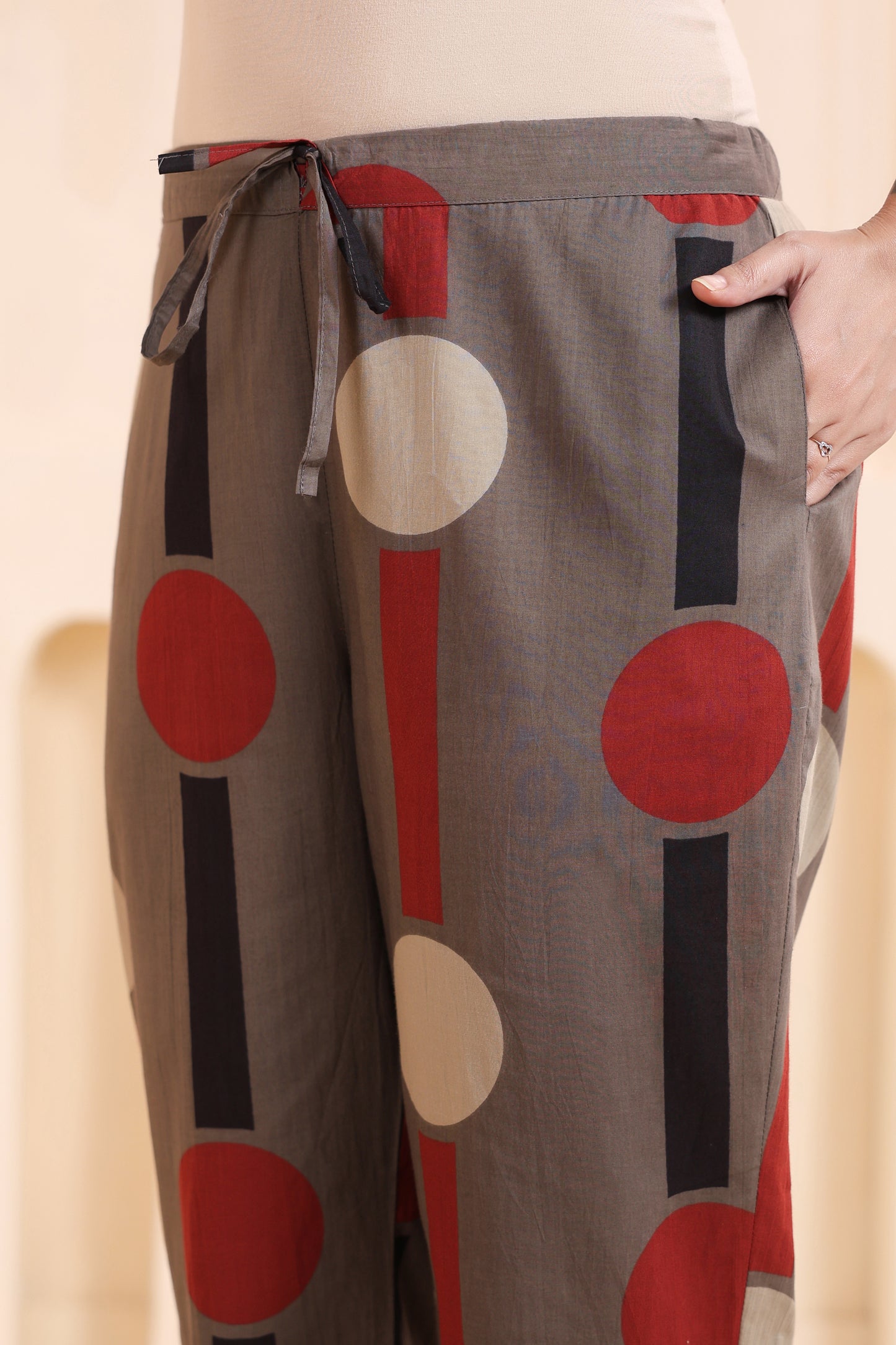 Tribal Echo Grey Maternity & Nursing Co-ord Set